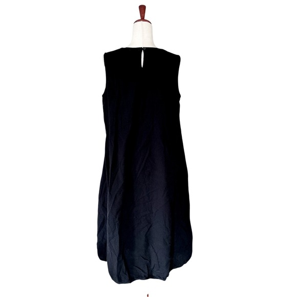 Eileen Fisher Women's Dress Large Sleeveless 100% Organic Cotton Midi Lantern - Picture 12 of 15